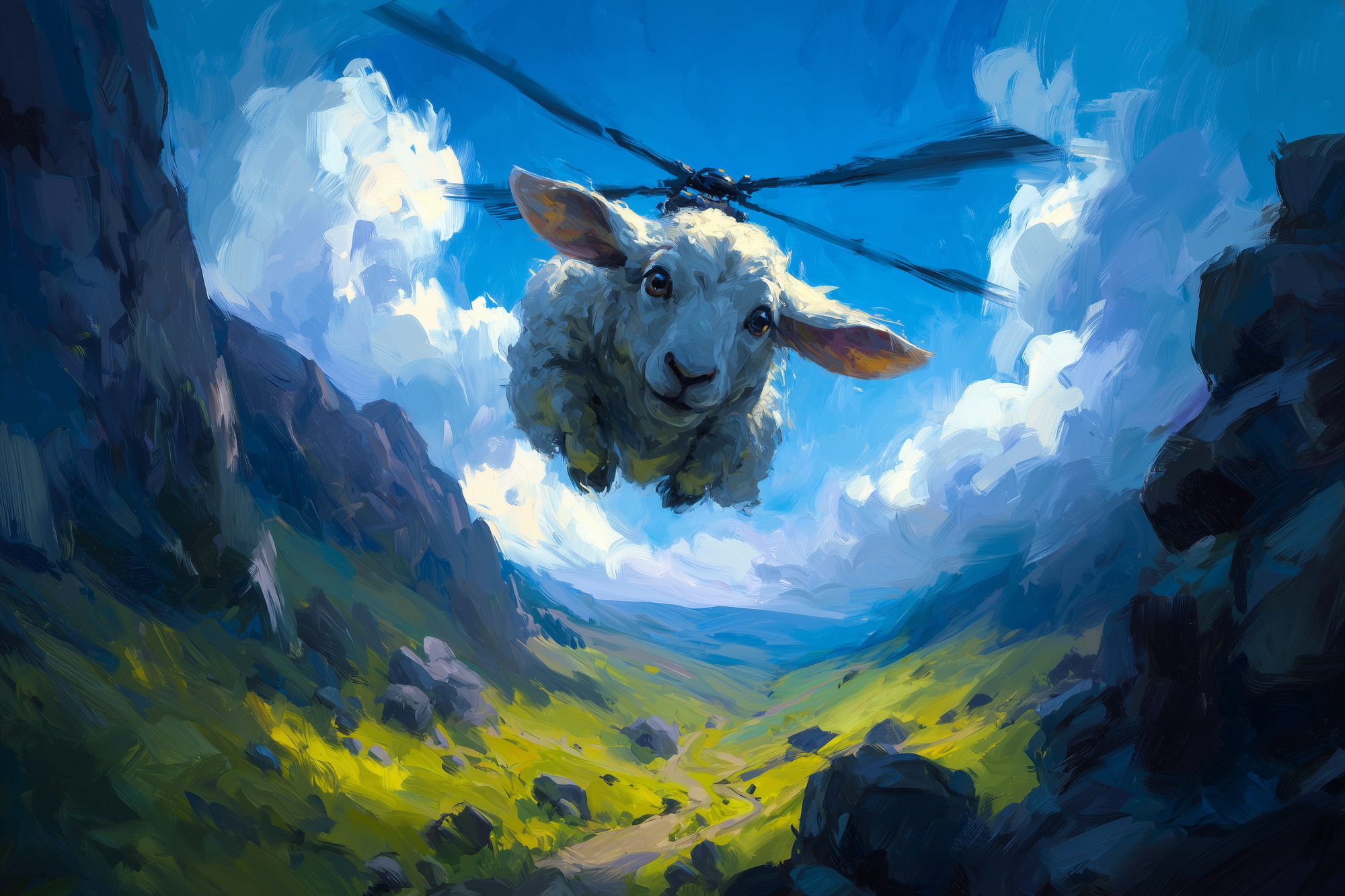 Mary Had a Lamb-Copter